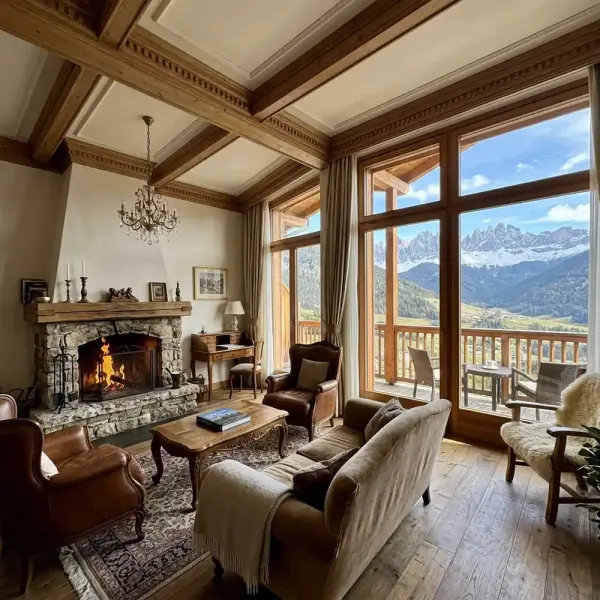 The Acheson Colloidal Gold Penthouse Suite with fireplace and terrace